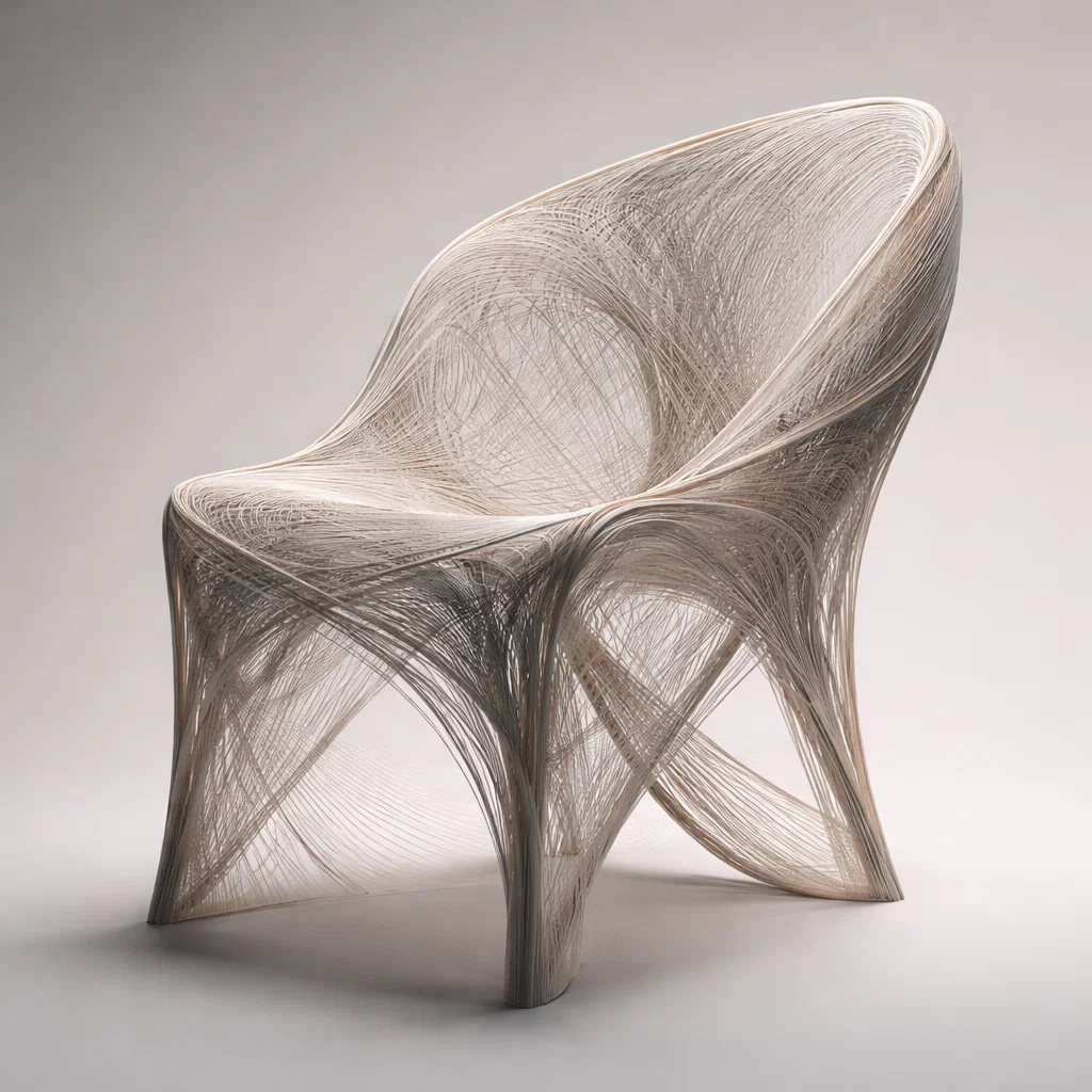 3D Render Woven Light Shadow