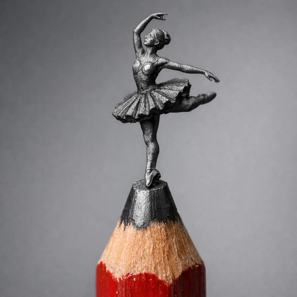 Hyperrealistic Macro Photograph Pencil