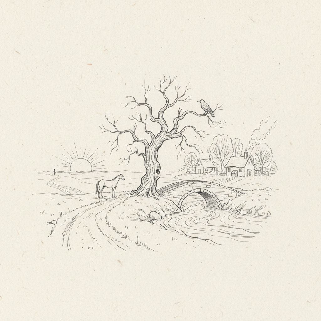 Minimalist Pencil Sketch